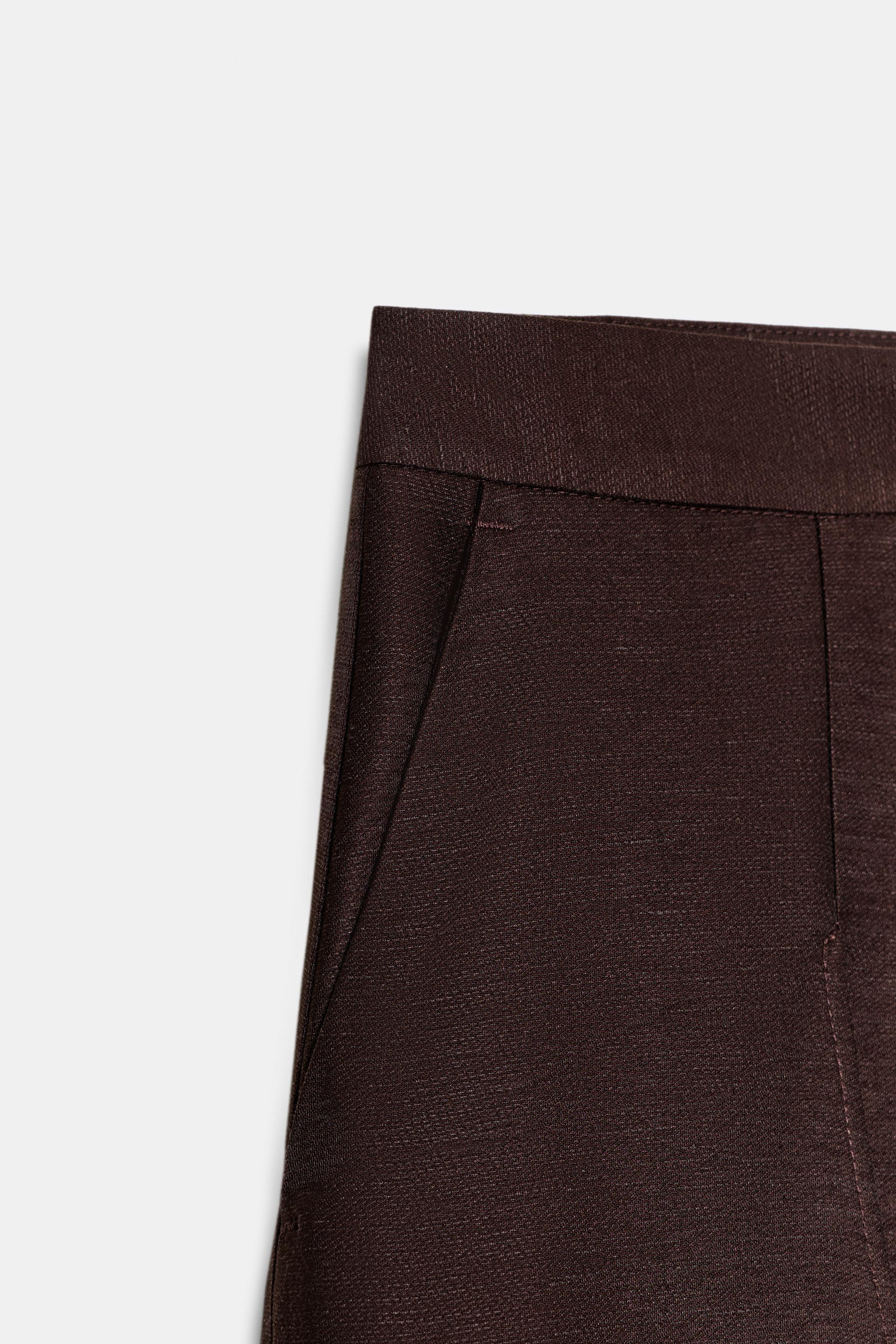 WIDE-LEG LINEN PANTS